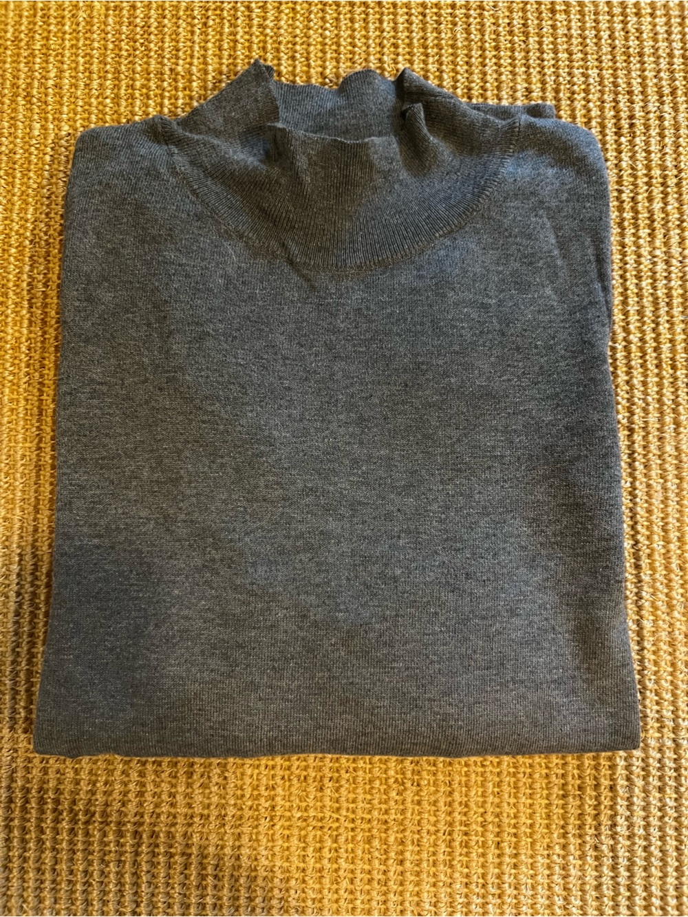 Talbots Quality Basic Charcoal Half Turtleneck Sweater